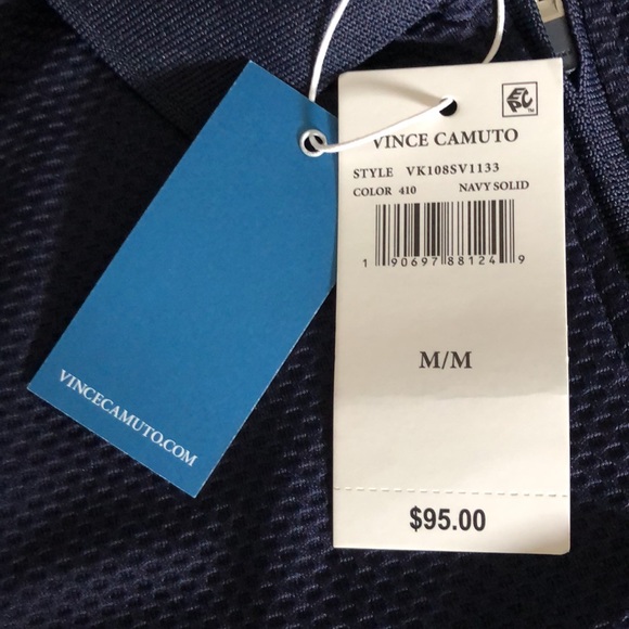 NWT Men's Vince Camuto Zip Polo Shirt - Picture 4 of 10